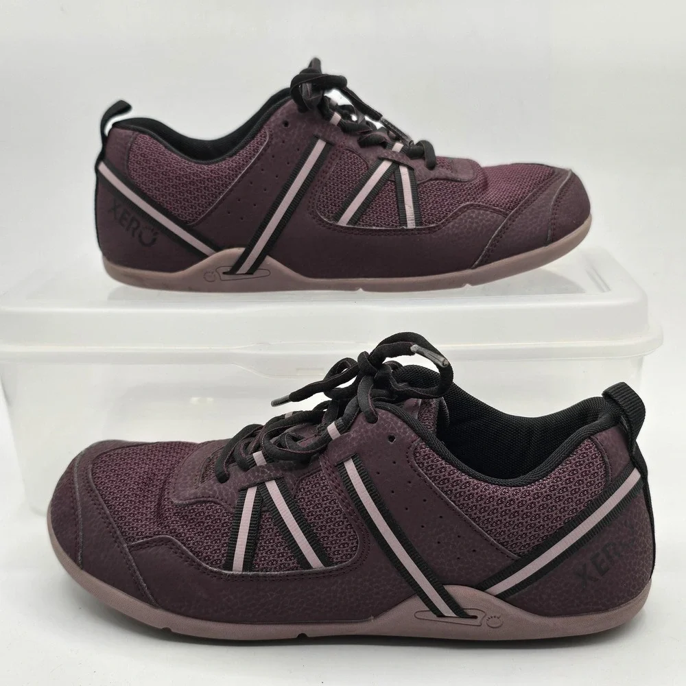 Xero Shoes Prio Womens Size 8.5 Purple Mesh Running Barefoot Low Top Sneakers